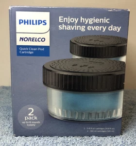 Philips Norelco CC12/52 Refill 2Pk For Quick Clean Pods Only In Damaged Box NEW - Picture 1 of 8