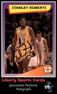 1992-93 Front Row Stanley Roberts #86 Authentic Autographed Card LSU - Picture 1 of 2