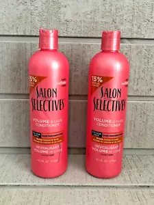 (2) SALON SELECTIVES Volume & Body Conditioners ~ 16.1 FL. OZ. ~ Color Safe - Picture 1 of 5