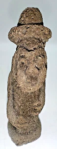 Rare Old Volcanic Stone Depiction Of Jeju Island Idol Sculpture Folk Art Vintage - Bild 1 von 12