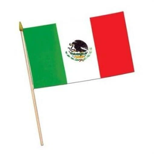 Mexican Flag Rayon Fiber Fiesta Mexican International Decoration - Image 1 of 1