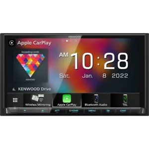 NEW Kenwood DMX9708S 6.95" Touchscreen Receiver w/ Auto & CarPlay 1-YR WRTY - Picture 1 of 1