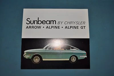 1970 Sunbeam на Chrysler Alpine Alpine GT стрела продажи брошюра новый из старых запасов канадский новый - Изображение 1 из 4