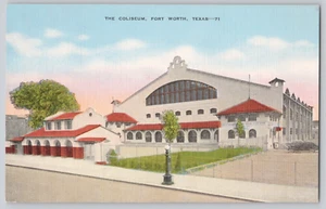 Postal The Coliseum Fort Worth Texas TX - Imagen 1 de 3