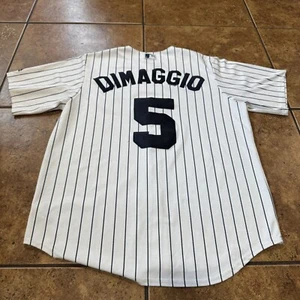 New York Yankees World Series Jersey Mens Size Large Joe DiMaggio #5 - Picture 1 of 10