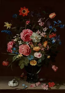 Clara Peeters: ""Un mazzo di fiori"" (c.1612) — stampa fine arte giclee - Foto 1 di 7