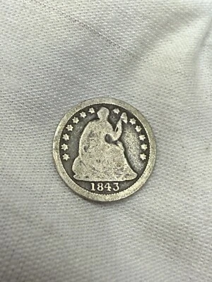 1843 Liberty Seated Half Dime J9 - Image 1 of 2