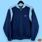 Vintage Nike Mens Track Jacket 1980's Made In YUGOSLAVIA Navy/Blue Size Small