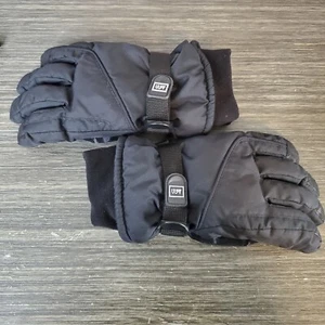REI Junior Youth Sz 8 Black Winter Ski Gloves Kids Children's Size - Picture 1 of 5