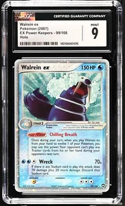 CGC 9 MINT Walrein ex 2007 EX Power Keepers 99/108 Holo Rare Pokemon Card psa - Picture 1 of 2