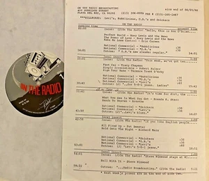 ON THE RADIO SHOW 8/5/88 ON THE RADIO: HUEY LEWIS (2), ERIC CARMEN,ROBERT PALMER - Picture 1 of 1