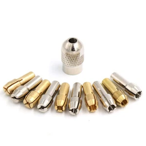 0.5-3.2mm Brass Drill Chuck Collet Bit / Nut For Dremel Rotary Tools 4.2mm/4.8mm - Picture 1 of 7