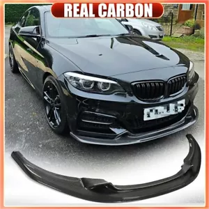 Parachoques delantero divisores de labios carbono real para BMW F22 M235i M240i M-Sport 2014-2019 - Imagen 1 de 14