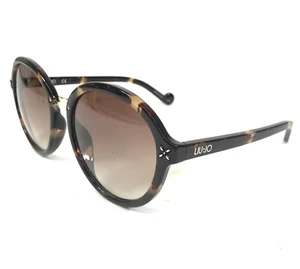 Liu Jo Sunglasses LJ640S 215 Brown Tortoise Round Frames with Brown Lenses - Picture 1 of 11