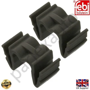 2X Febi 39073 Injector Pipe Hose Holder Clamp Clips For Mercedes (6030780141) - Picture 1 of 3
