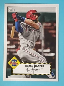 2021 Topps Series 1 '52 Redux Bryce Harper Philadelphia Phillies #T52-21 - Picture 1 of 2