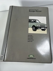 June 1992 Range Rover Workshop Service Manual Original Land Rover - Picture 1 of 23