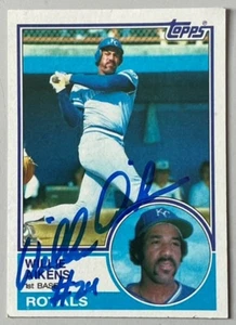 WILLIE AIKENS, 100 % AUTHENTISCHE HANDSIGNIERTE 1983 TOPPS KARTE, BASEBALL LEGEND! - Bild 1 von 1