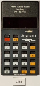 1481 Taschenrechner ARISTO top "Franz Albers GmbH" - Afbeelding 1 van 2