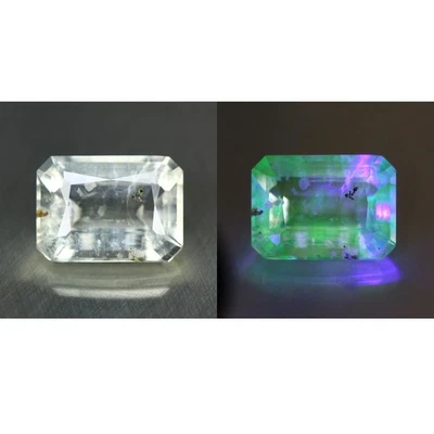 4.04 Cts" Antique 100 % Natural Untreated Mexican Uv Color Change HYALITE Opal " - Image 1 of 4