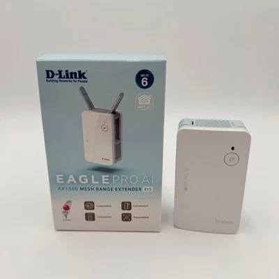 Extensor de alcance de malla D-Link E15 Eagle Pro AI WiFi 6 AX1500 paquete de 1 Foto 1 de 4