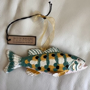 Kitty Keller Colorful Fish Ornament Hanging  - Picture 1 of 5