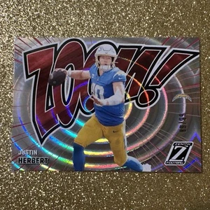 JUSTIN HERBERT /99 2024 Panini Zenith “ZOOM” Case Hit Los Angeles Chargers SSP - Picture 1 of 7