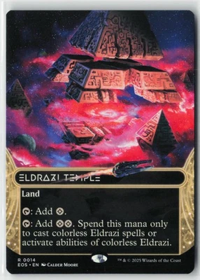 MTG  Eldrazi Temple Stellar Sights Borderless Non-Foil  0014: Edge of Eternities - Image 1 of 2