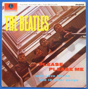 The Beatles 'PLEASE PLEASE ME' 1963 UK 'MONO' LP Rare MID SIZE LOGO! '''2-N 1/G! - Picture 1 of 16