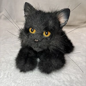 2002 Hasbro Tiger Electronics FurReal Friends Black Cat Interactive Techno Plush - Picture 1 of 8