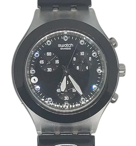 Orologio Swatch FULL-BLOODED NIGHT SVCK4035AG 2007 Raro Diaphane Chrono Data  - Foto 1 di 9