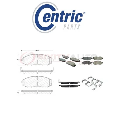 Centric Posi Quiet Ceramic Brake Pads w Shims for 2003-2004 Nissan Frontier yt - Imagem 1 de 4