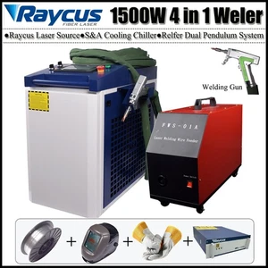 【IN DE】Raycus 1500W 4 IN 1 Fiber Laser Welding Machine Dual Pendulum For Metal - Picture 1 of 18