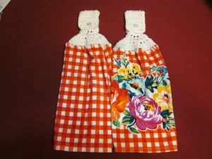 Set of 2 Pioneer Woman Crochet Top Kitchen Towels Sweet Romance - Picture 1 of 4