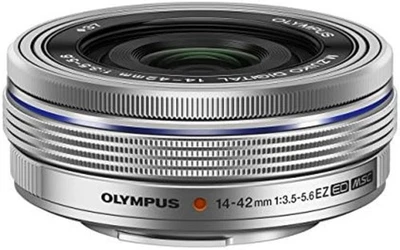OLYMPUS Electric Pancake Zoom Lens M.ZUIKO DIGITAL ED 14-42mm F3.5-5.6 EZ SLV - Image 1 of 3