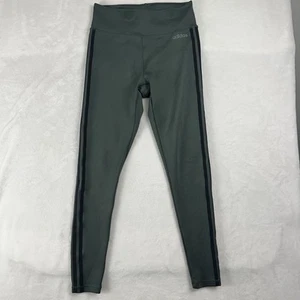 Damen Adidas Climalite Leggings Größe M Grün Volle Länge Laufen Fitness EUc - Bild 1 von 8