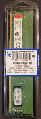 Kingston Server Premier 8GB RDIMM Memory KSM26RS8/8HDi - Image 1 of 2