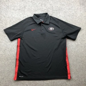 Georgia Bulldogs Shirt Polo Herren Medium schwarz rot NCAA Fußball Nike Dri-FIT - Bild 1 von 8