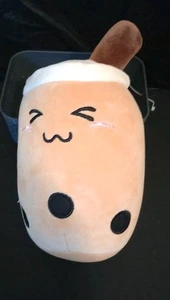 Kawaii Smiling Bubble Tea 9 Zoll Stofftier Weichfutter Plüsch - Bild 1 von 5