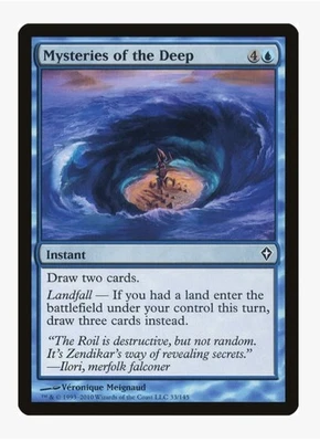 Mysteries of the Deep | WWK | Pauper Staple | MTG Landfall Instant Card Draw |LP - Image 1 of 3