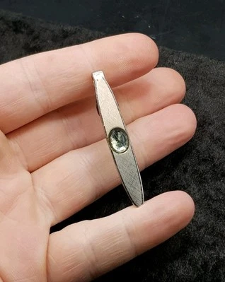 Vintage Swank Silver Plated Tie Bar Clip - For Gents And Gentlemen - Free UK P&P - Image 1 of 4