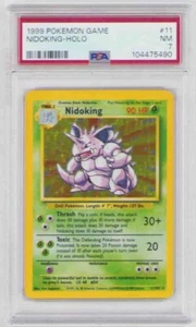 Nidoking Holofoil #11 Pokemon Base Set 1 PSA #104475490 GRADED NM 7 1999 - Bild 1 von 2