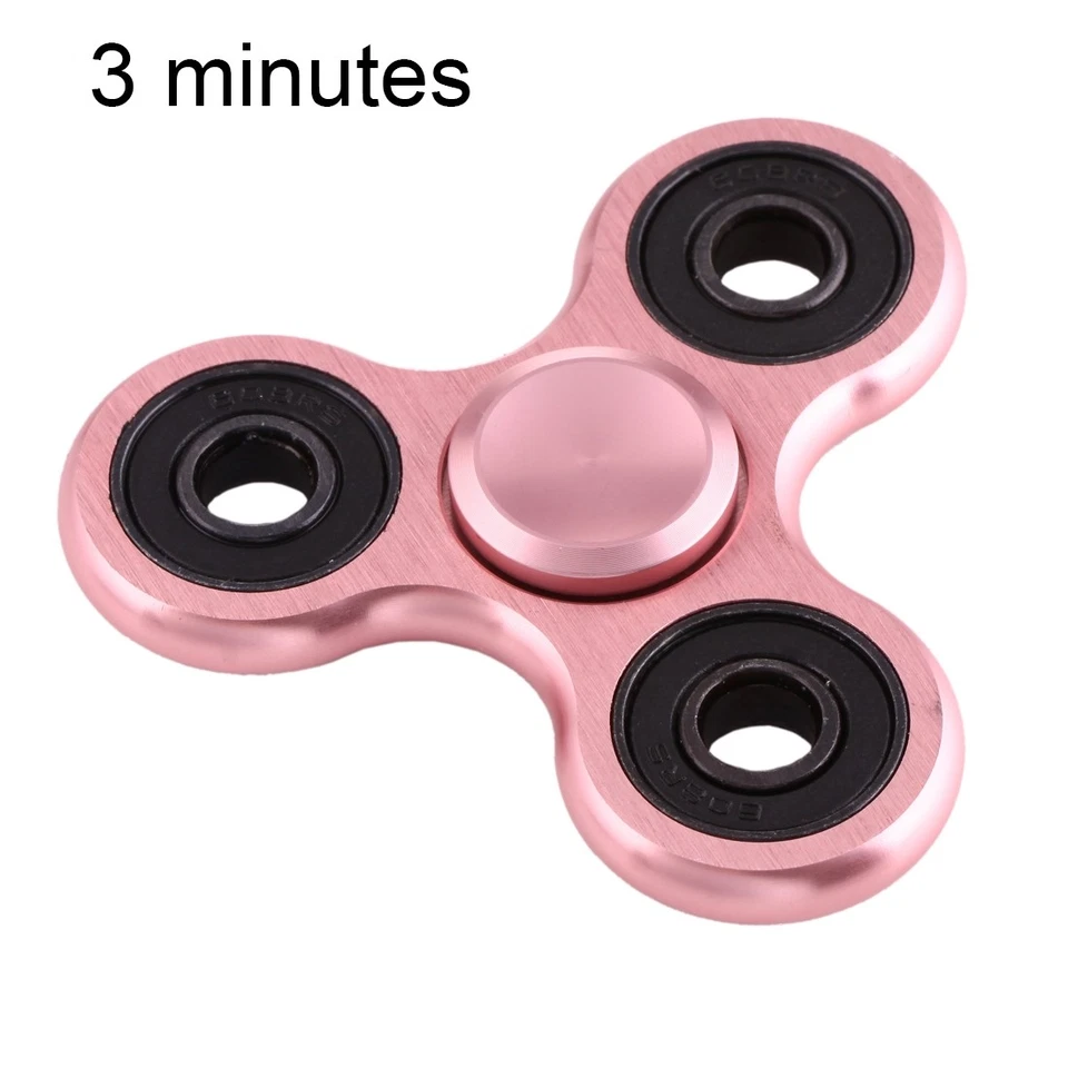 EyezOff Rose Oro Fidget Spinner in alluminio  perline d'acciaio del cuscinetto - Immagine 1 di 1
