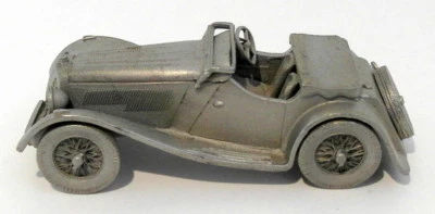 Danbury Mint Pewter - approx 1/43 scale - 1936 Jaguar SS/100 - Image 1 of 3