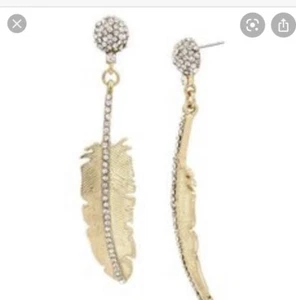 $40 BETSEY JOHNSON Crystal Feather Drop Earrings Angel & Wings BA-13 - Picture 1 of 7