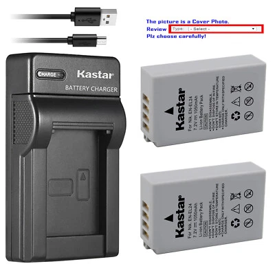 Cargador USB delgado de batería Kastar para cámara Nikon EN-EL24 ENEL24a Nikon 1 J5, 1J5 Foto 1 de 4