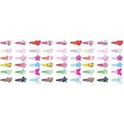 54 Pcs Bb Clip Toddler Hair Clips Sparkly Sequin Snap Candy Color Accessories