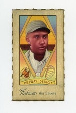 #TN04555 BRUCE PETWAY Negro League Helmar Stamp Card