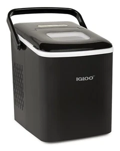 Igloo Portable Ice Maker Countertop Bullet Ice Machine 26lbs Black Scoop Basket - Picture 1 of 6