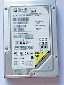 10.2 GB IDE Western Digital WD102AA-00ANA0 P-ATA HDD 5400RPM 2MB 3.5" Hard Drive - Picture 1 of 1